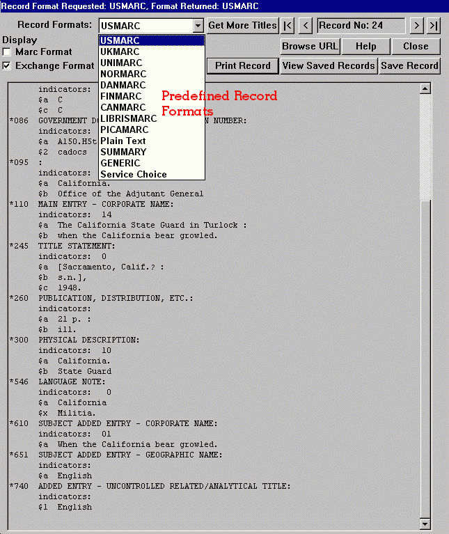 UC Melvyl Record